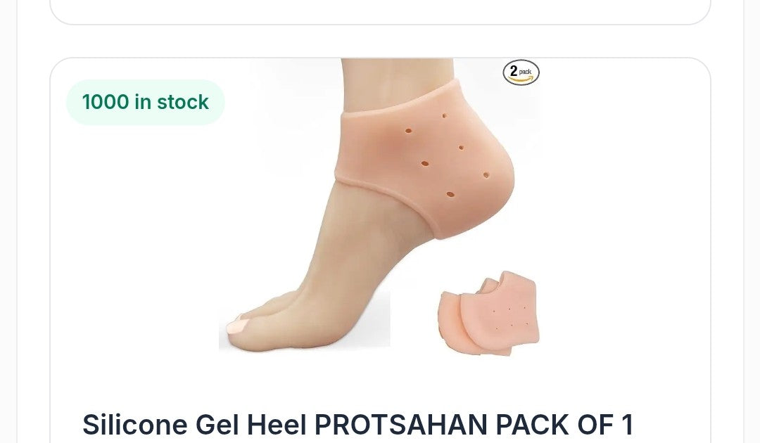 Silicon gel heel